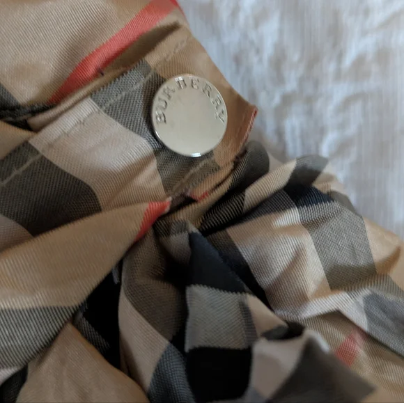 Burberry Vintage Travel Folding Umbrella - Picture 6 of 14